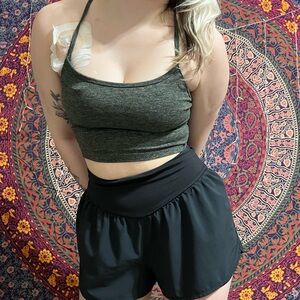 Offline by Aerie Hugger Longline Sports Crop Top | Medium